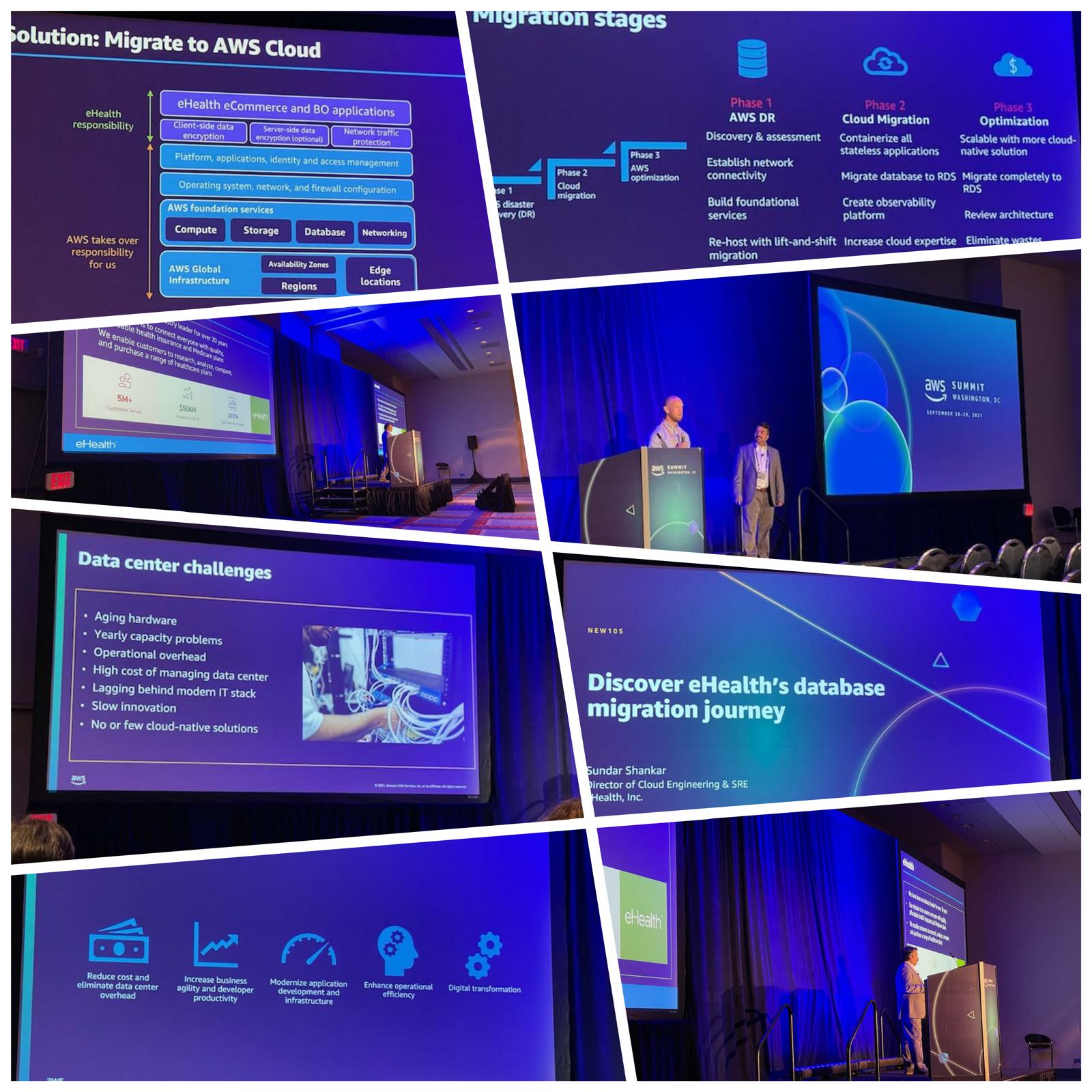 Sundar Shankar speaking at AWS re:Invent 2021, Las Vegas